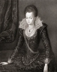 Porträt von Lady Arabella Stuart (1575-1615) aus Lodges British Portraits, 1823