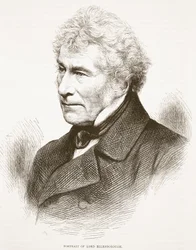 Porträt von Lord Ellenborough, Illustration aus Cassells Illustrierter Geschichte Englands