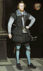 Porträt von Sir Edward Fox von Gwrrnego