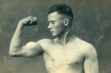 Porträt eines Bodybuilders, ca. 1898