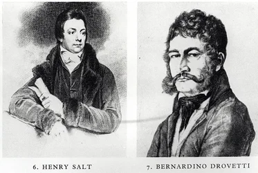 Porträts von Henry Salt und Bernardino Drovetti