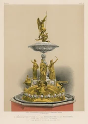 Präsentationsstück an den Bürgermeister C. de Brouckere von der Stadt Brüssel durch die Messrs Dufour, Goldschmiede