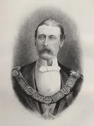 Prinz Arthur William Patrick, Herzog von Connaught und Strathearn, graviert von C. Laurie, aus 