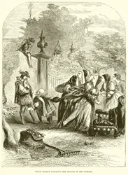 Prinz Charles überrascht die Infantin im Obstgarten