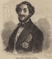 Prinz Stirbey, Hospodar der Walachei (Gravur)