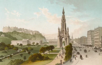 Princes Street Edinburgh, Blick nach Westen