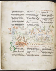 Psalm 6 aus dem Harley Psalter, Harley MS 603 f.3v