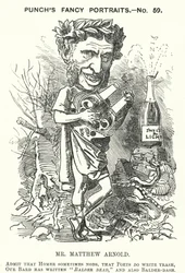 Punch-Karikatur: Matthew Arnold, englischer Dichter