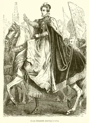 Königin Elisabeth zieht in London ein