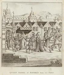 Königin Isabel von Bayern zieht in Paris ein