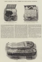 Jüngste Entdeckung königlicher Mumien und anderer ägyptischer Antiquitäten