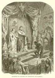 Empfang von Kolumbus durch Ferdinand und Isabella