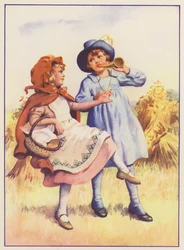 Rotkäppchen und Kleiner Junge Blau