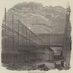 Überreste des Kristallpalastes im Hyde Park (Gravur)