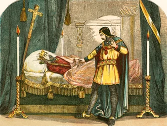 Reue von Richard I. beim Anblick der Leiche seines Vaters