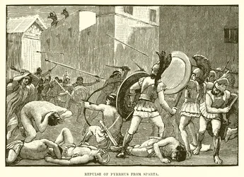 Zurückweisung des Pyrrhus aus Sparta