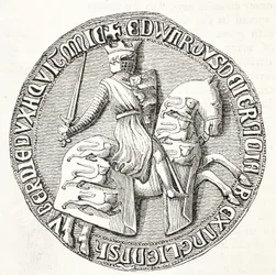 Rückseite des großen Siegels von Edward I
