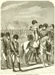 Überprüfung der britischen Freiwilligen durch Georg III.