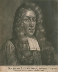 Richard Langhorn, hingerichtet am 14. Juli 1679