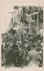 Rivalisierende Händler in Petticoat Lane
