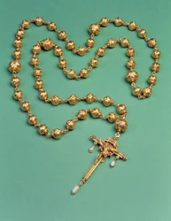 Rosenkranz von Maria Stuart, 1587 (Gold und Perle)
