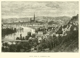 Rouen vom St. Catherines Hill