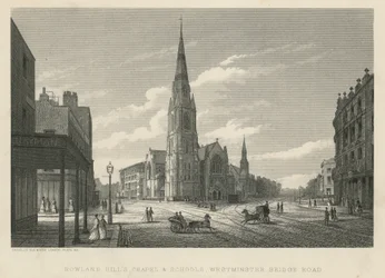 Rowland Hills Kapelle und Schulen, Westminster Bridge Road, Lambeth