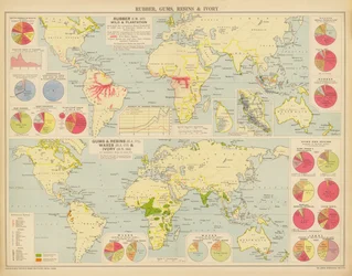 Gummi, Harze, Harze und Elfenbein
