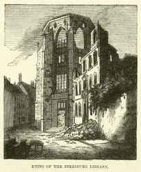 Ruinen der Straßburger Bibliothek, September 1870