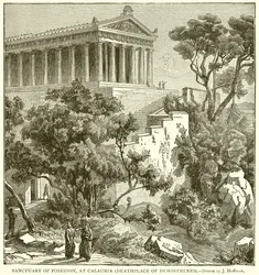 Heiligtum des Poseidon in Kalauria (Sterbeort des Demosthenes)