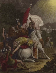 Sauls Bekehrung (Farblithografie)