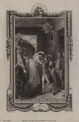 Szene aus Clarissa, von Samuel Richardson