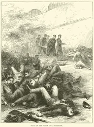 Szene im Gefängnis von La Roquette, 1871