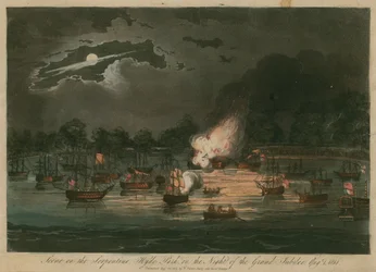 Szene am Serpentine, Hyde Park, London, in der Nacht des großen Jubiläums