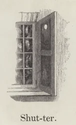 Fensterladen (Gravur)