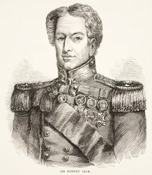 Sir Robert Sale, Illustration aus Cassells Illustrierter Geschichte Englands