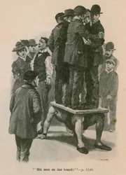 Sechs Männer an Bord