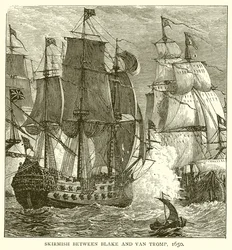 Scharmützel zwischen Blake und Van Tromp, 1650