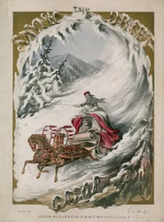 Schlittenfahrt im Schnee