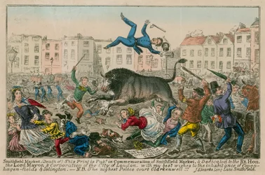 Smithfield Market (kolorierte Gravur)