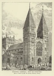 Southwell Kathedrale, von Nordwesten