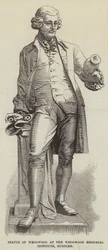 Statue von Wedgwood im Wedgwood Memorial Institute, Burslem
