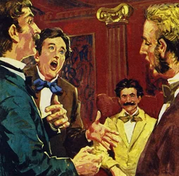 Strauss wurde überredet, eine Operette zu schreiben, als Freunde Lieder zu seinen Melodien sangen
