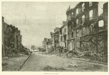 Straße in St. Cloud, November 1870