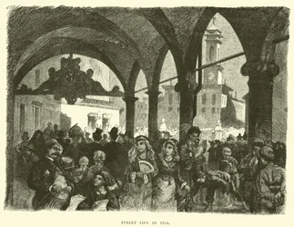 Straßenleben in Pisa