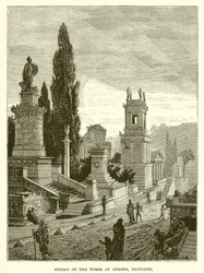 Straße der Gräber in Athen, restauriert