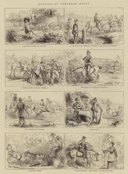 Studien bei Vorstadtrennen (Stich)