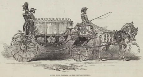 Prächtige Staatskutsche für die Republik Peru