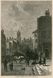 Swallow Street, London, während des Abrisses