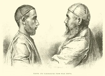 Tadschike und Karakalpak aus der Nähe von Chiwa